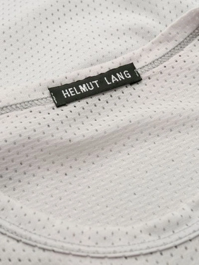 HELMUT LANG Pre-owned 1990's Perforated Shortsleeved T-shirt In Grey