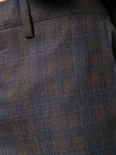Shop Etro Checked Two In Blue