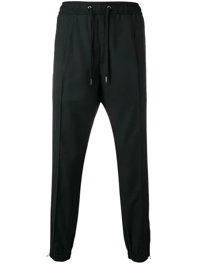 Shop Dolce & Gabbana Elasticated Waist Track Pants In Black