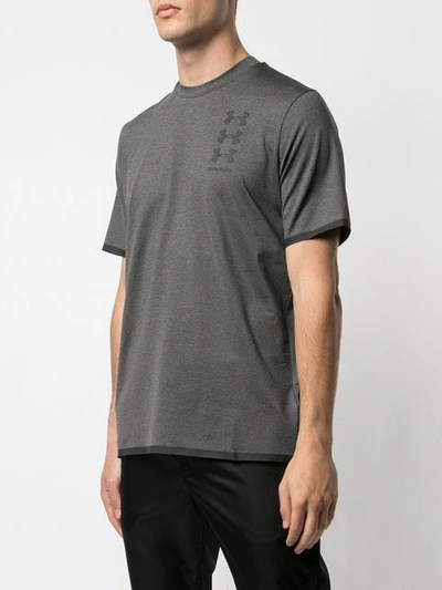 Palm Angels Under Armour Perforated Logo-print Celliant T-shirt In Gray |  ModeSens