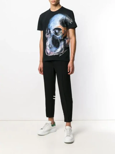 Shop Alexander Mcqueen Skull Short-sleeve T-shirt In Black