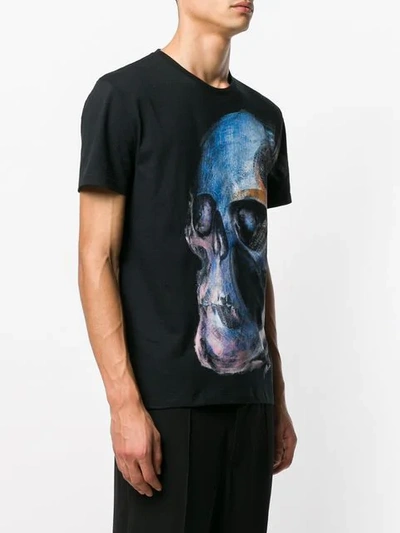 Shop Alexander Mcqueen Skull Short-sleeve T-shirt In Black