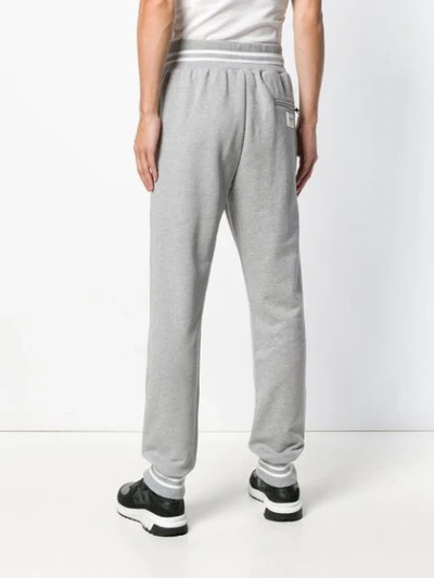 Shop Dolce & Gabbana Drawstring Track Trousers In Grey