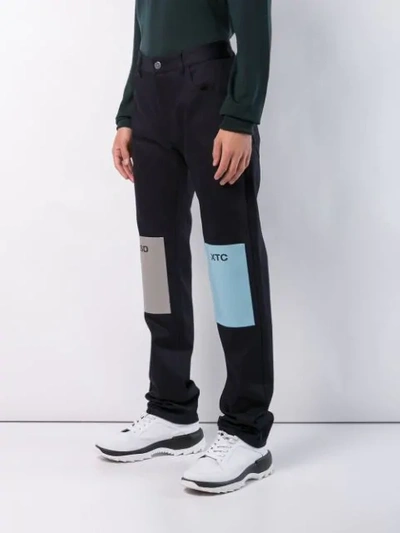 Shop Raf Simons Lsd Xtc Straight Jeans In Blue