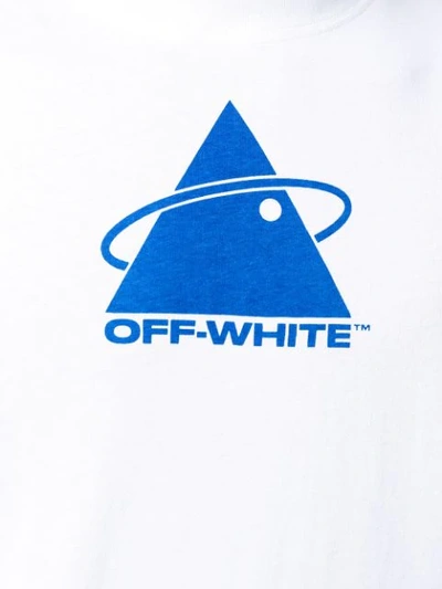 Shop Off-white Printed Long-sleeve T-shirt In White