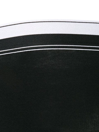 Shop Dolce & Gabbana Underwear Logo Band Print Briefs - Black