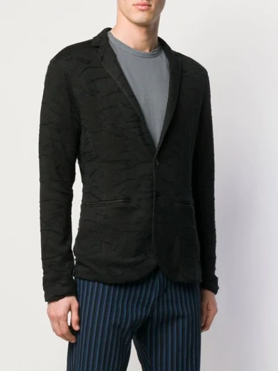 Shop John Varvatos Textured Blazer Jacket In Black