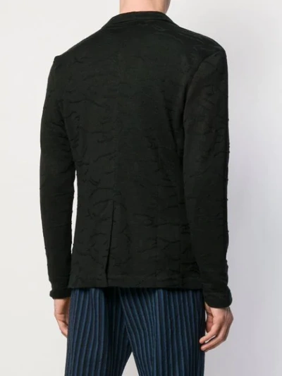 Shop John Varvatos Textured Blazer Jacket In Black