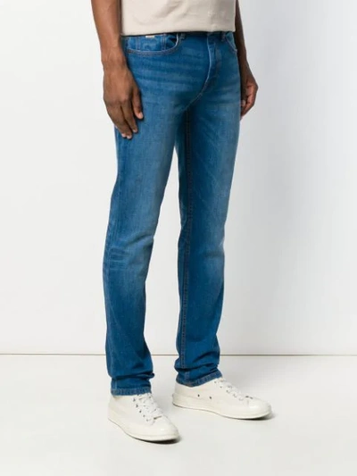 Shop Hugo Boss Straight Leg Jeans In Blue