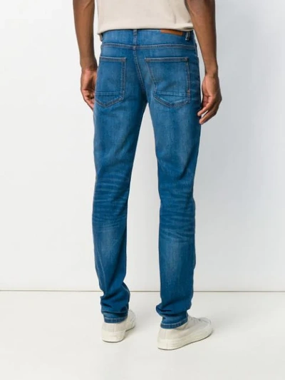 Shop Hugo Boss Straight Leg Jeans In Blue