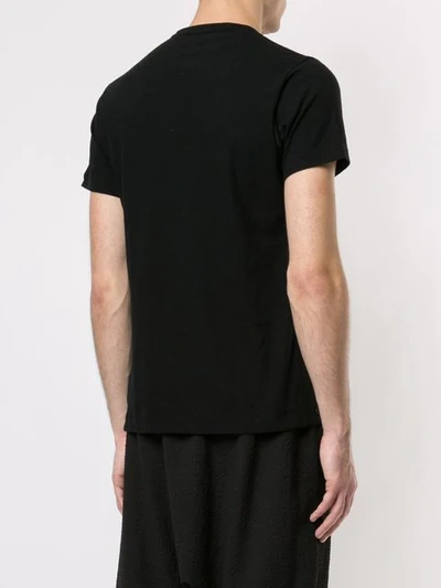 Shop Yohji Yamamoto Asymmetric Style T-shirt - Black