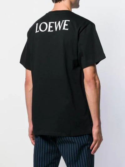 Shop Loewe Graphic Print T-shirt  In Black