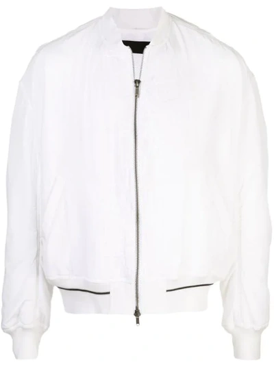 Shop Haider Ackermann Bomber Jacket In White