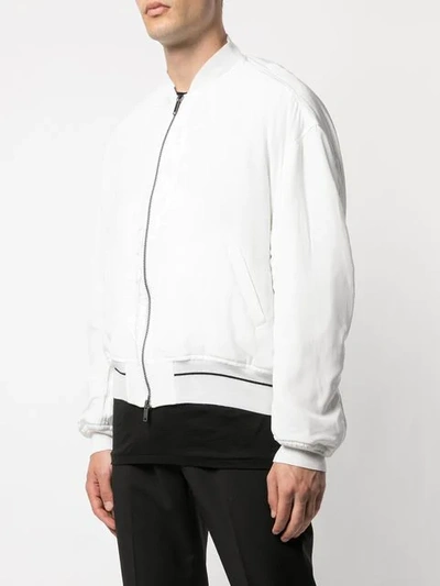 Shop Haider Ackermann Bomber Jacket In White