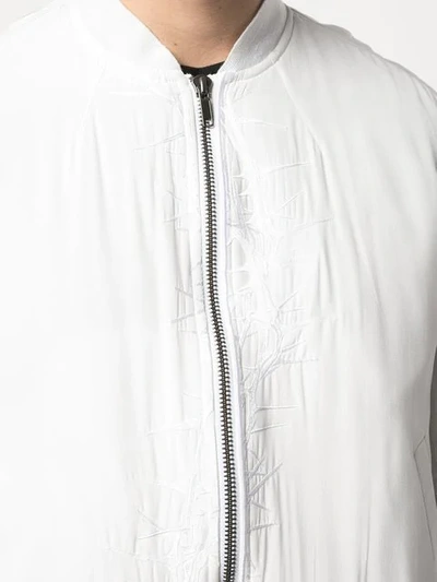 Shop Haider Ackermann Bomber Jacket In White