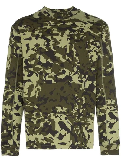 Shop Nike X1017 Alyx 9sm Mmw Camouflage T-shirt  In Green