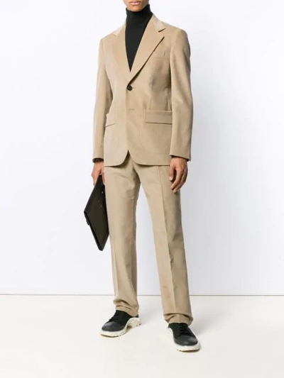 Shop Maison Margiela Corduroy Two-piece Suit In Neutrals