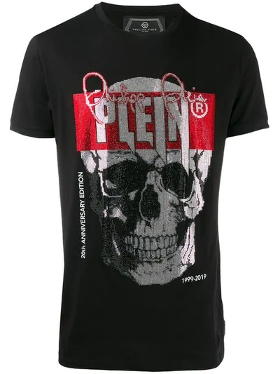 Shop Philipp Plein Skull Print T-shirt In Black