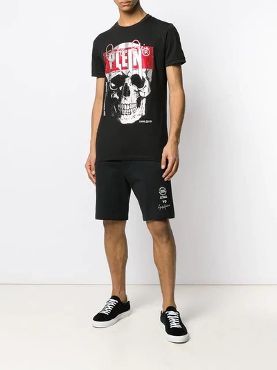 Shop Philipp Plein Skull Print T-shirt In Black