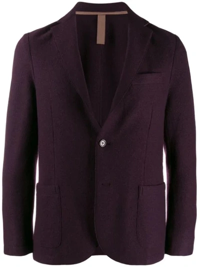 Shop Eleventy Single-breasted Blazer In Purple