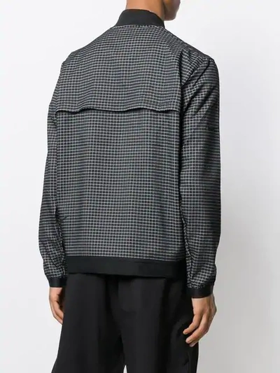 Nike Check Bomber Jacket In Black