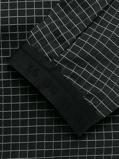 Nike Check Bomber Jacket In Black