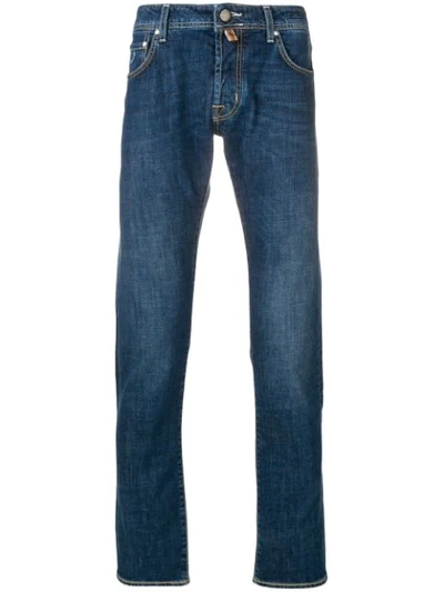Shop Jacob Cohen Slim Fit Jeans - Blue
