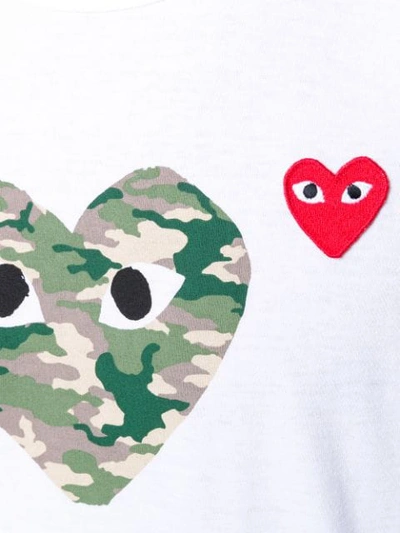 Shop Comme Des Garçons Play Play T In White