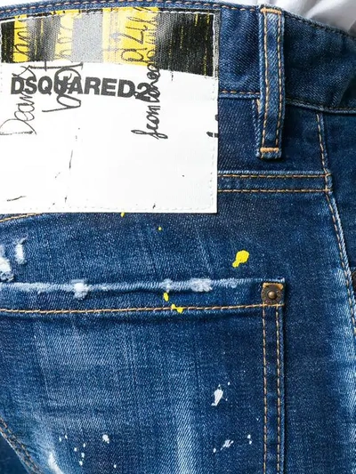 Shop Dsquared2 Cigarette Jeans In Blue