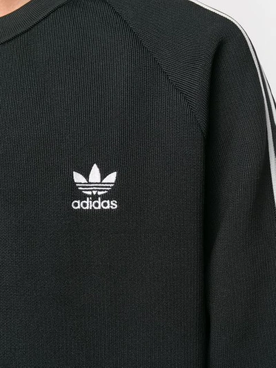 Shop Adidas Originals Crewneck Sweatshirt In Black