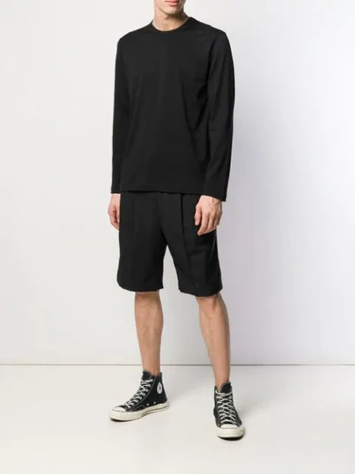 Shop Comme Des Garçons Shirt Sweatshirt Mit Logo-print In Black