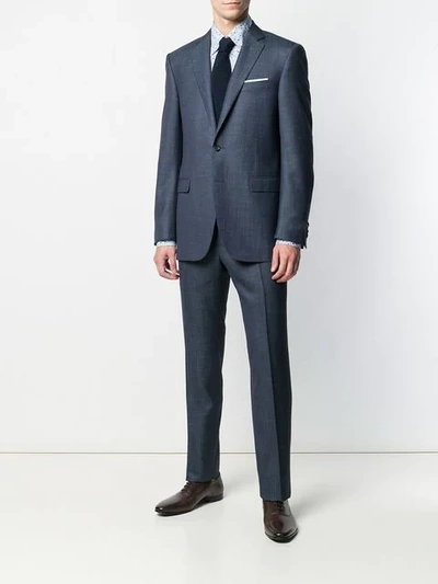 Shop Canali Classic Two-piece Suit - Blue