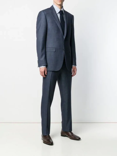 Shop Canali Classic Two-piece Suit - Blue