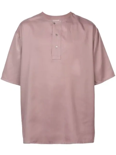 Shop Lemaire Shortsleeved Shirt - Neutrals