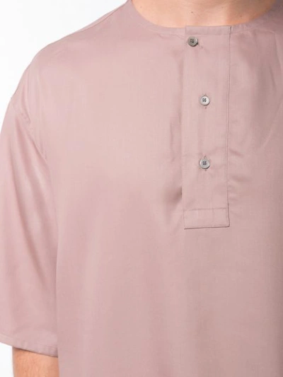 Shop Lemaire Shortsleeved Shirt - Neutrals