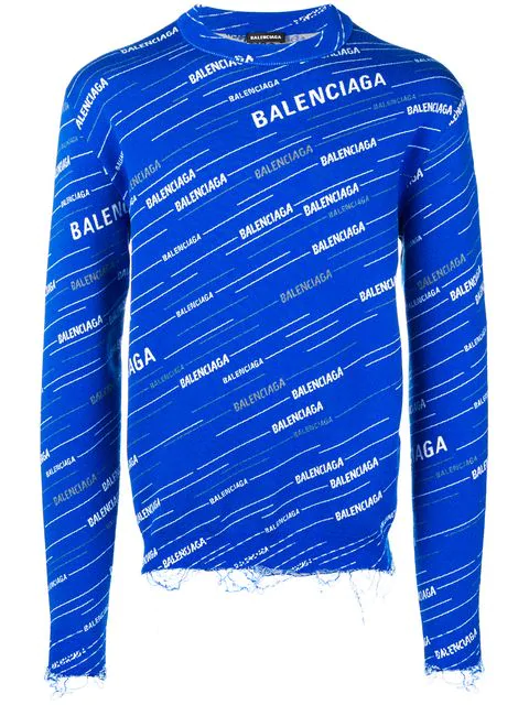balenciaga sweatshirt blue