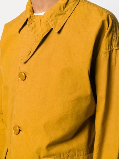 Shop Aspesi Commander Car Coat In Yellow