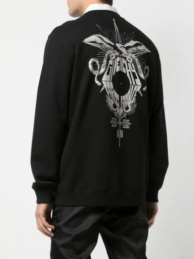 Shop Givenchy Eagle Print Sweatshirt In Black