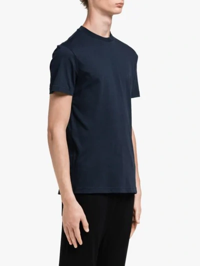 Shop Prada Classic T-shirt Set In Blue