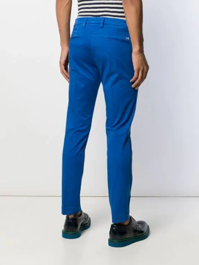 Shop Entre Amis Slim-fit Chinos In Blue