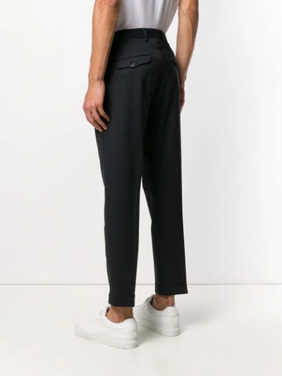 Shop Be Able Classic Tailored Trousers In Blue