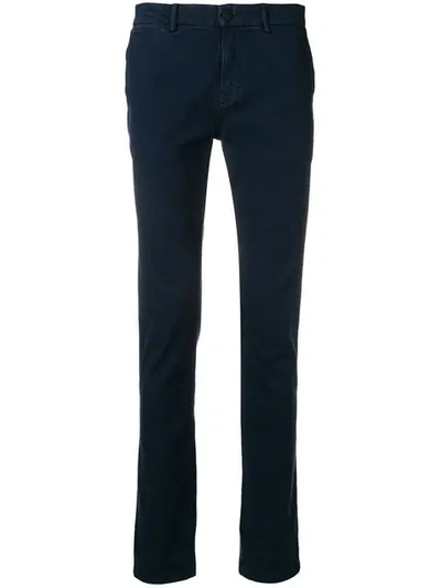 Shop 7 For All Mankind Slim Fit Chinos In Blue