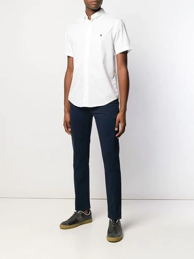 Shop 7 For All Mankind Slim Fit Chinos In Blue