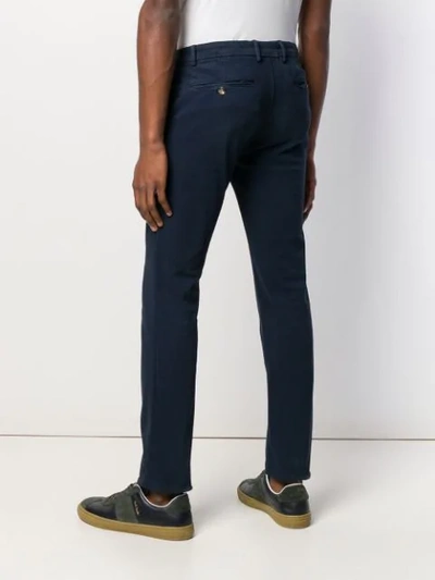 Shop 7 For All Mankind Slim Fit Chinos In Blue