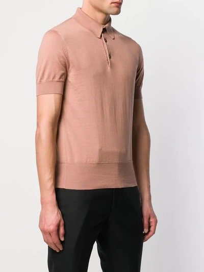 Shop Tom Ford Basic Polo Shirt In Brown
