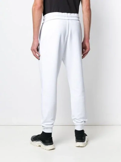 Shop Maison Margiela 'stereotype' Patch Jogging Trousers In White