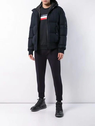 Aztech Mountain Shadow Mountain Bomber Jacket In Blue