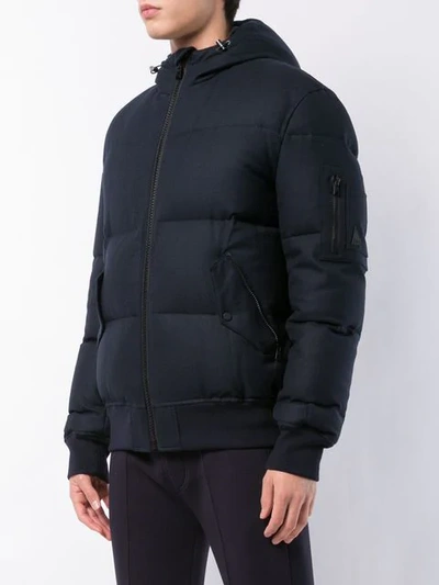 Aztech Mountain Shadow Mountain Bomber Jacket In Blue