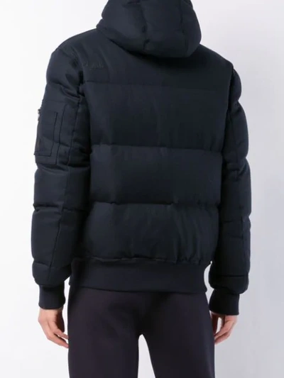 Aztech Mountain Shadow Mountain Bomber Jacket In Blue