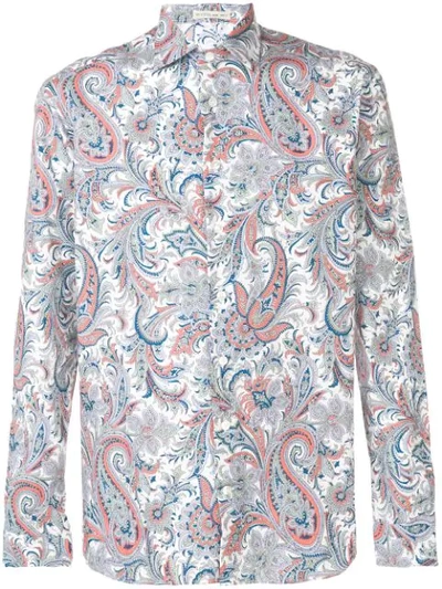 Shop Etro Hemd Mit Paisleymuster In White